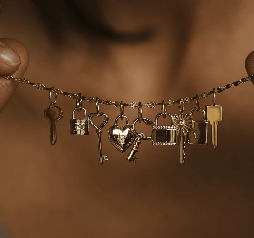 Key to My Heart Pendant - Gold Vermeil