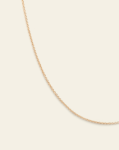 Cable Chain - Gold Vermeil 16" + 2" Extension