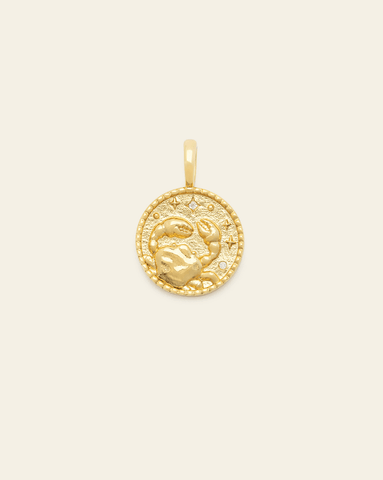 Cancer Medallion - Gold Vermeil