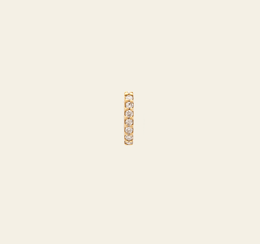 Diamond Pave Spacer - 10k Solid Gold