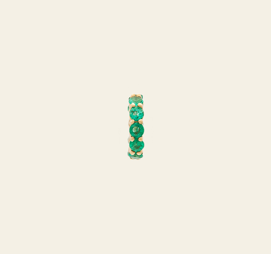 Emerald Spacer - 10k Solid Gold