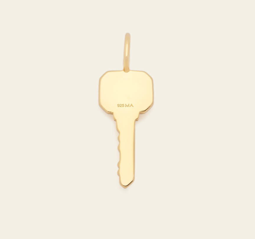 Glow Key Pendant - Gold Vermeil