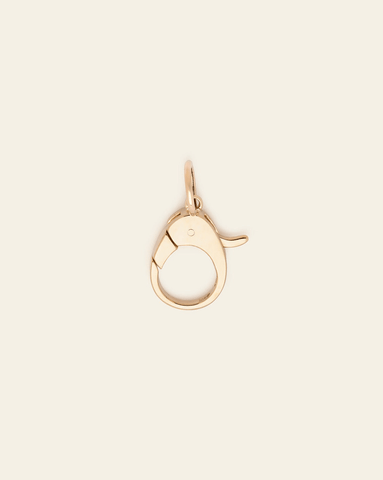 Jumbo Lobster Clasp Charm - 10k Solid Gold