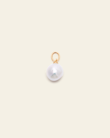 Small Baroque Pearl Pendant - 10k Solid Gold
