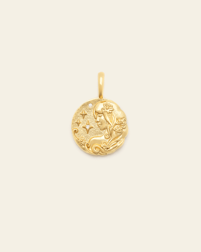 Virgo Medallion - Gold Vermeil