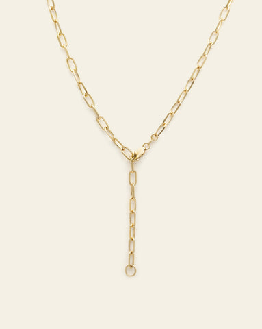 3 in 1 Thick Staple Chain - Gold Vermeil 22"