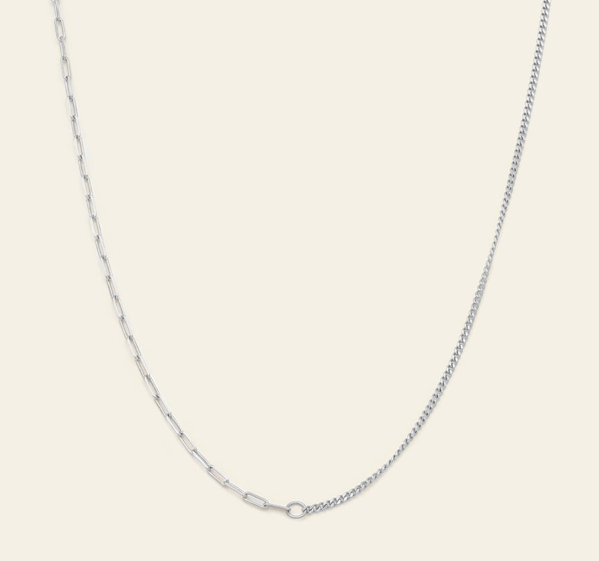 Dual Chain 01 - Sterling Silver 16