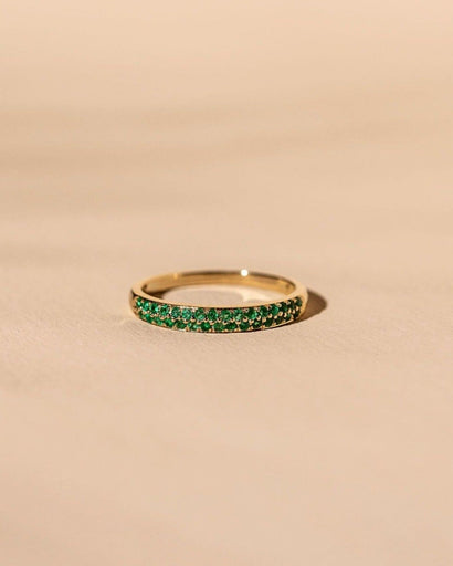 *Made To Order* Emerald Hayworth Ring - 14k Solid Gold