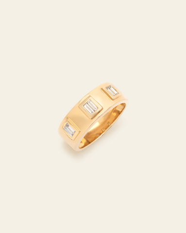*Made to Order* Frieze Diamond Band - 14k Solid Gold