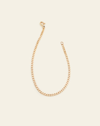 Medium Curb Chain Bracelet - 10k Solid Gold