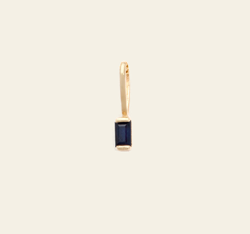 Sapphire Pendant - 14k Solid Gold