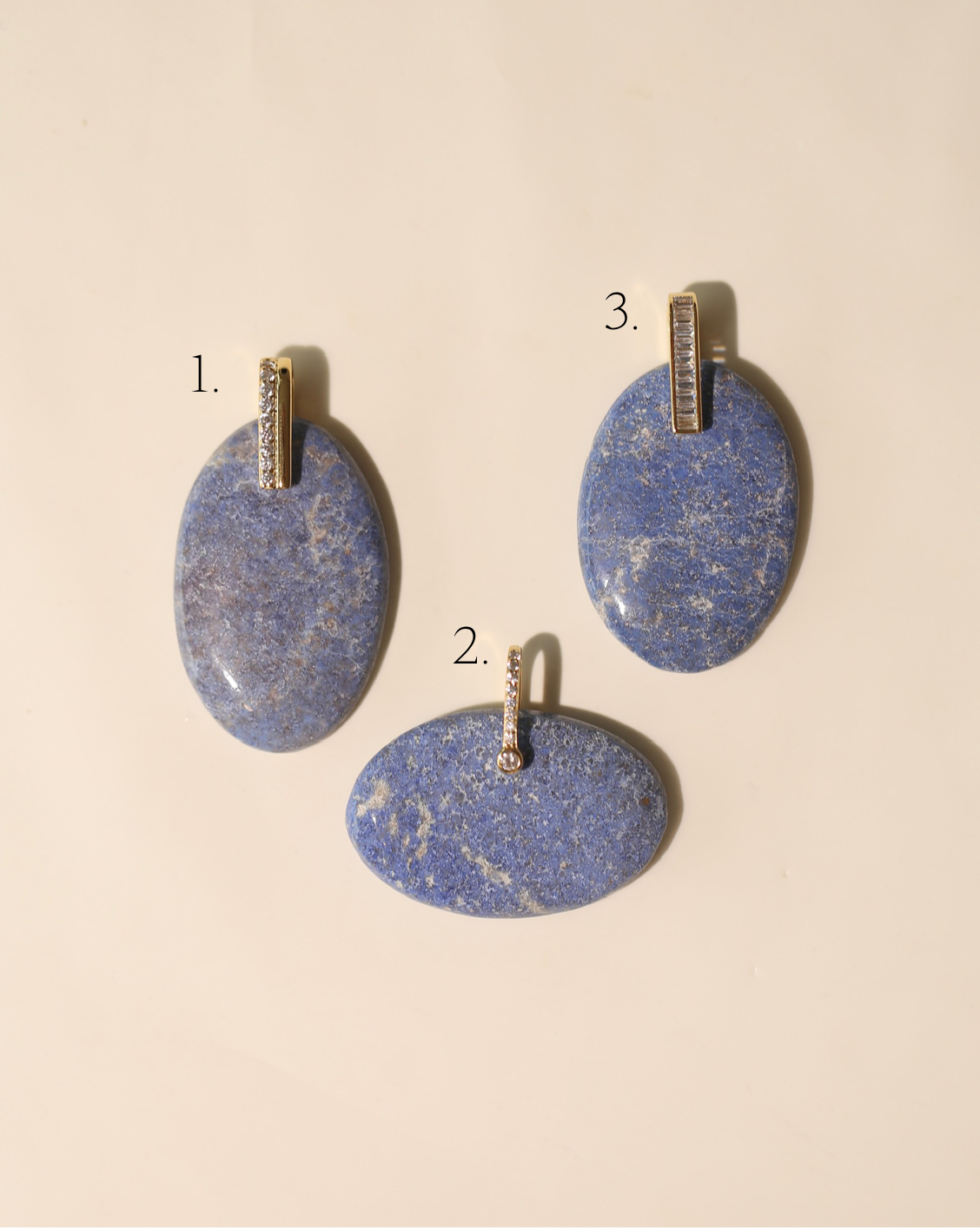 Stone Pendant - Dumortierite Quartz/Group 1