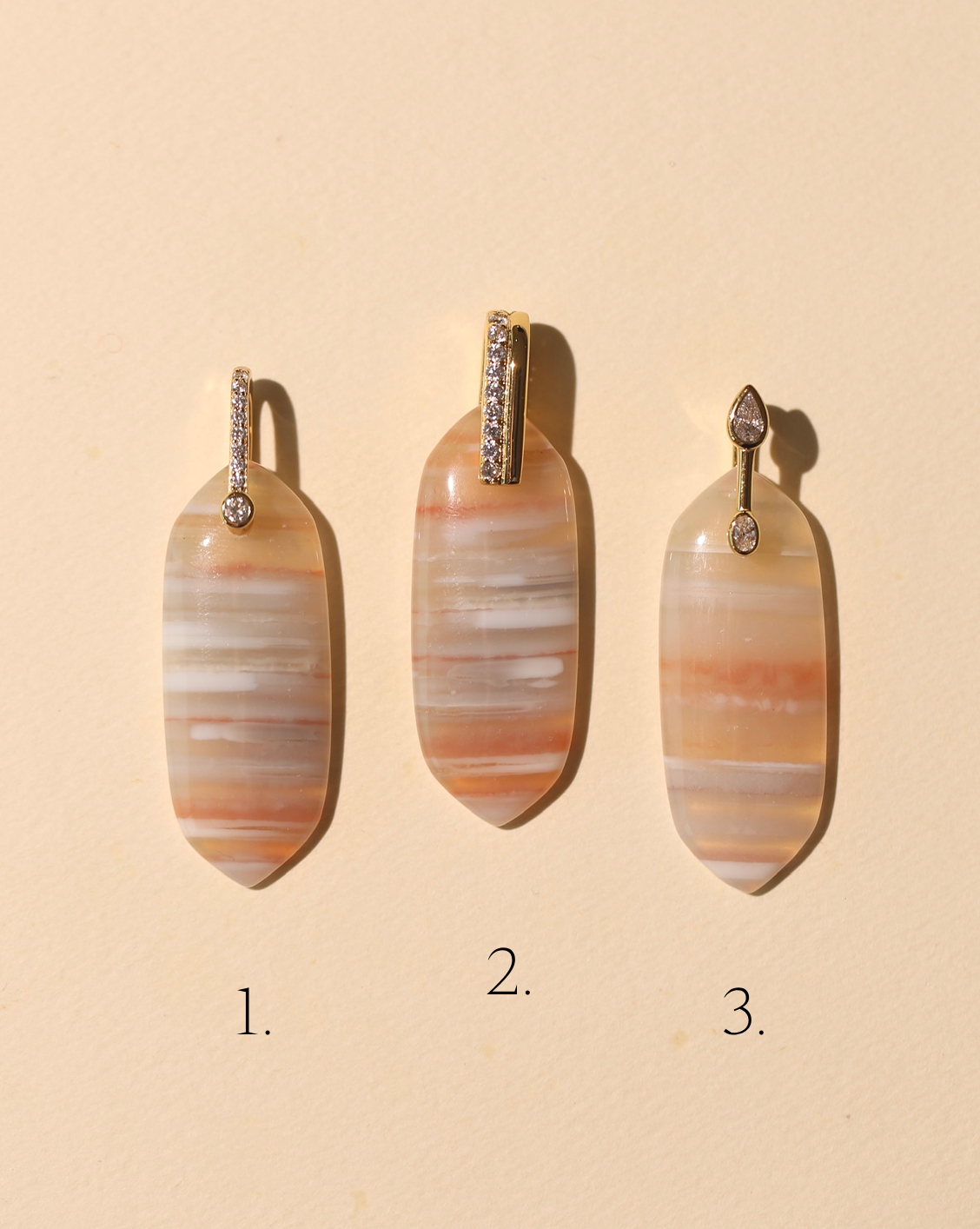Stone Pendant - Red Agate/Group 2