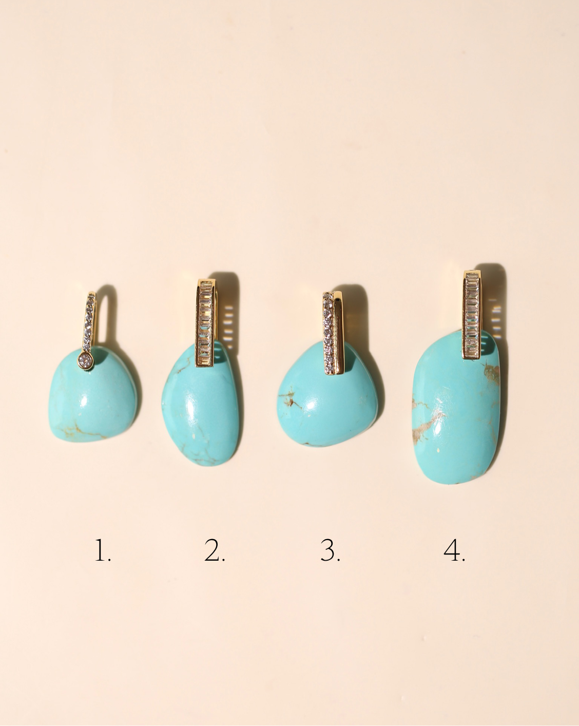 Stone Pendant - Free Form Turquoise/Group 5