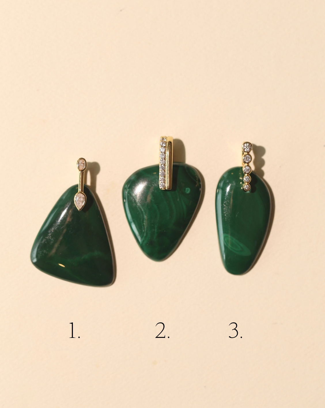 Stone Pendant - Malachite/Group 5