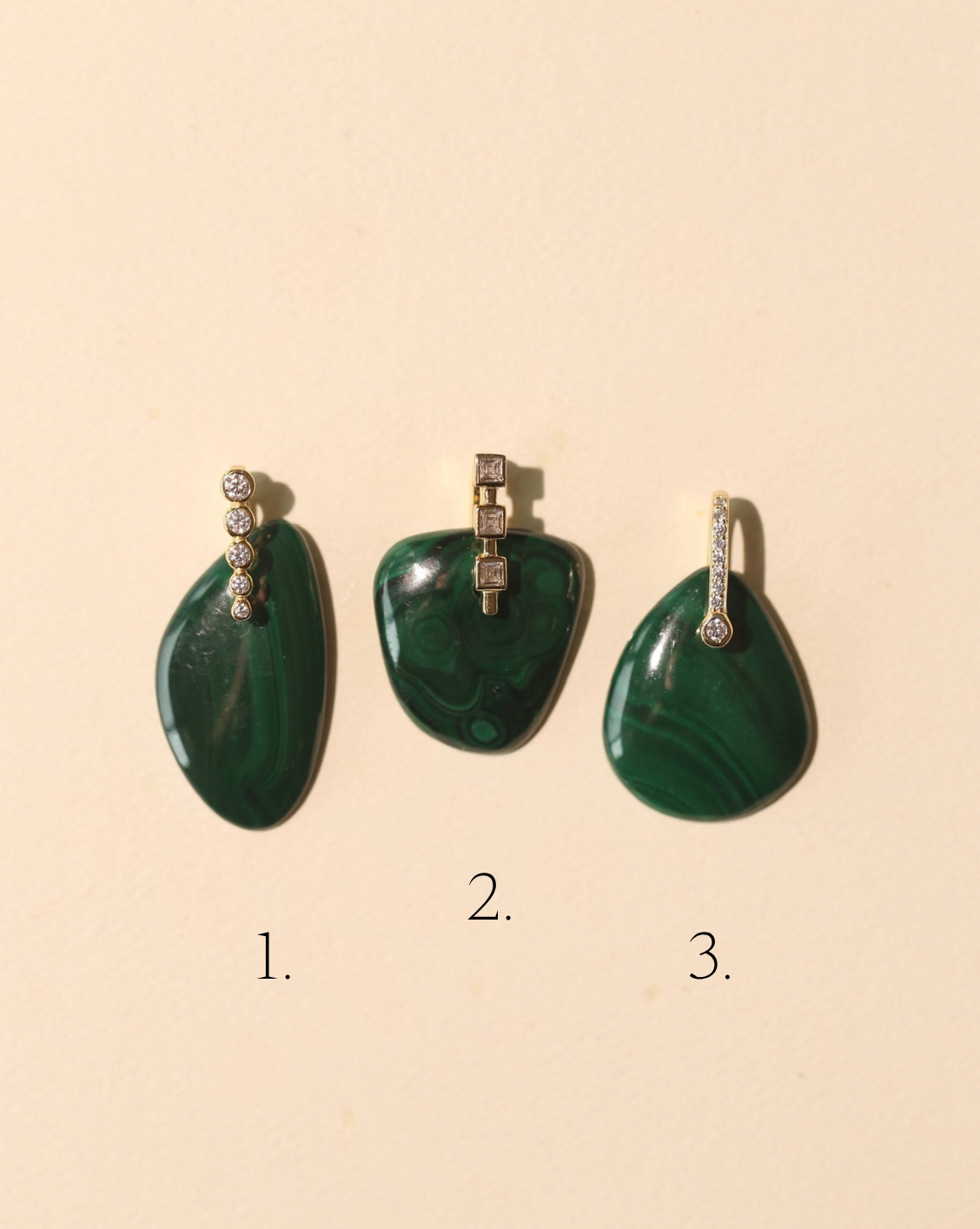 Stone Pendant - Malachite/Group 7