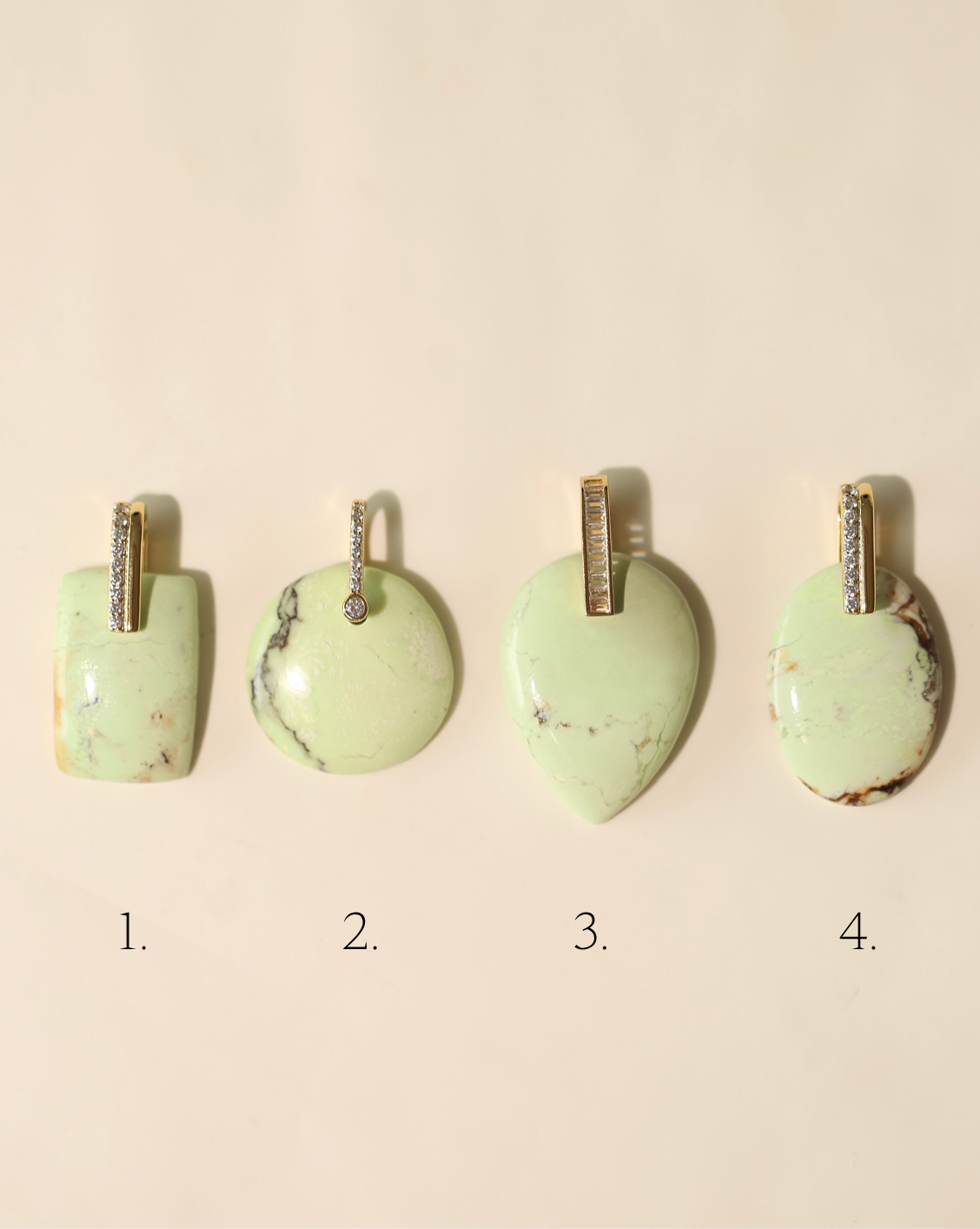 Stone Pendant - Lemon Chrysoprase/Group 1