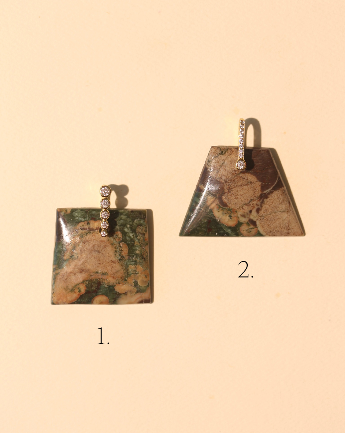 Stone Pendant - Rainforest Jasper/Group 2