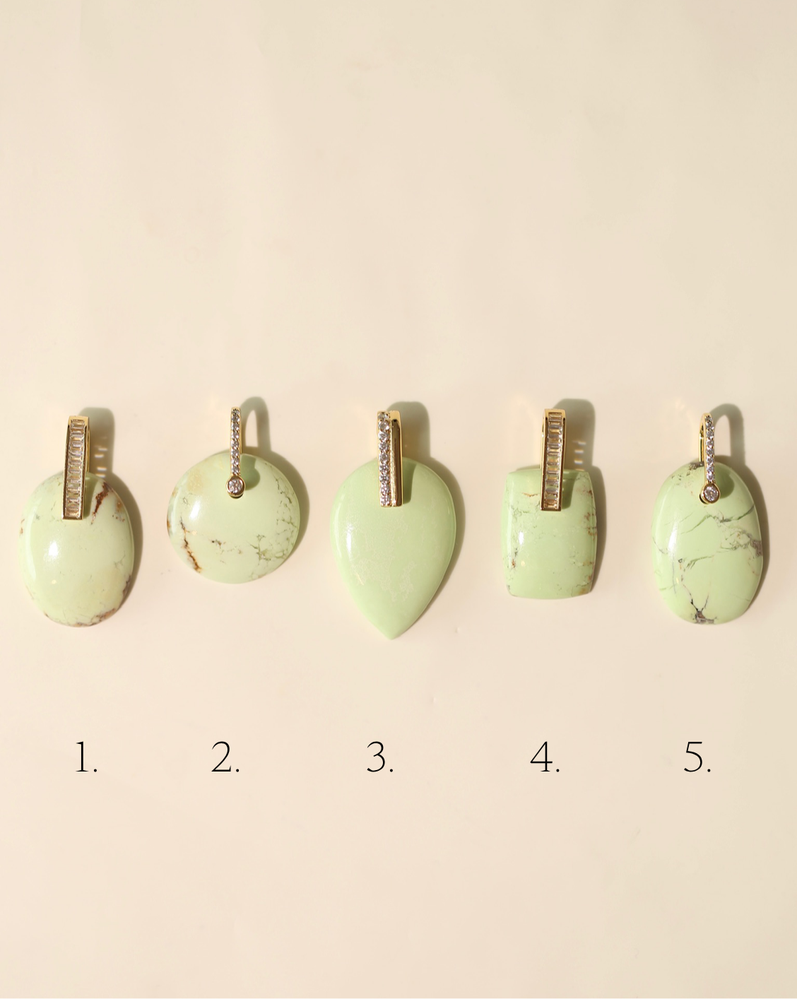 Stone Pendant - Lemon Chrysoprase/Group 2