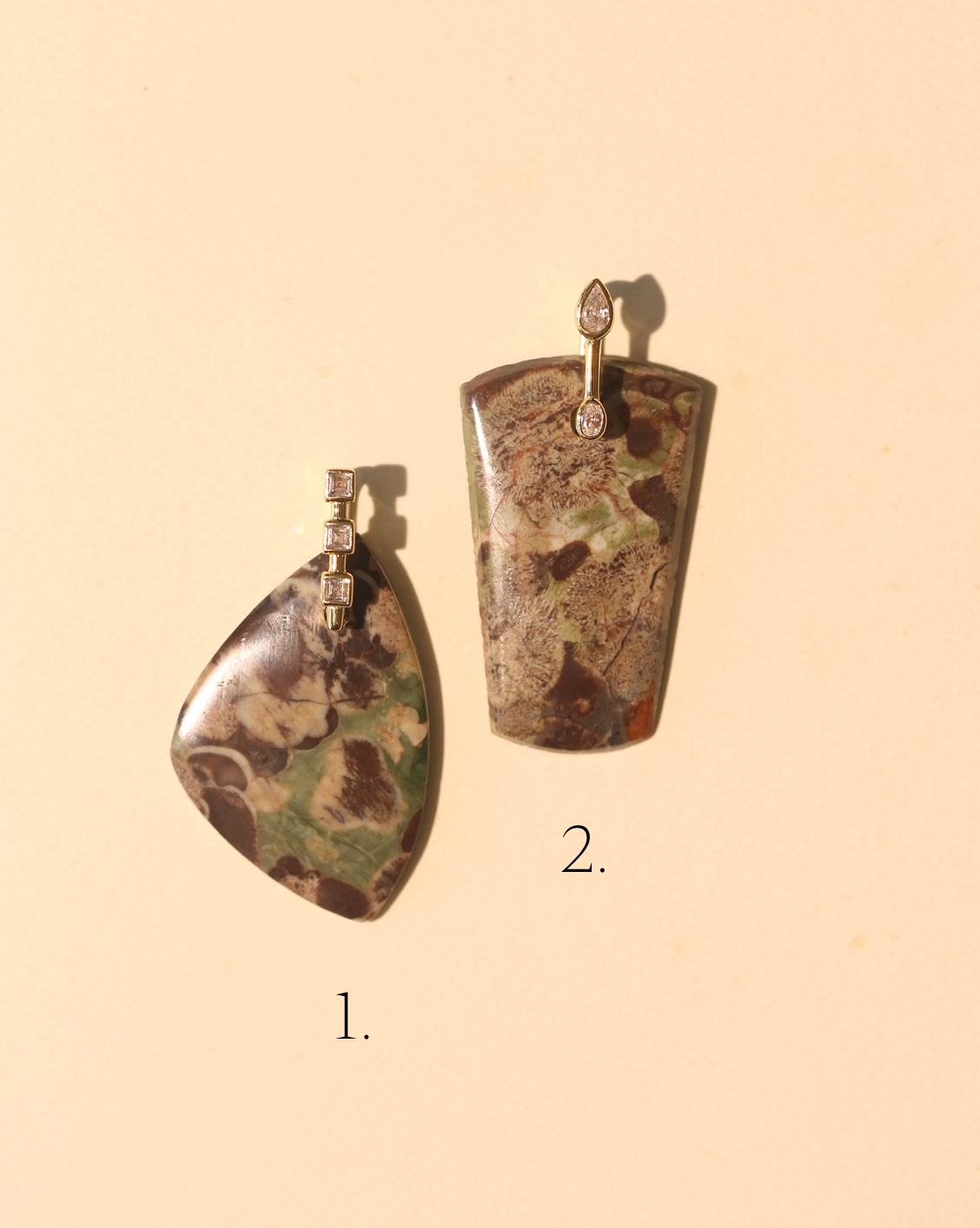 Stone Pendant - Rainforest Jasper/Group 3