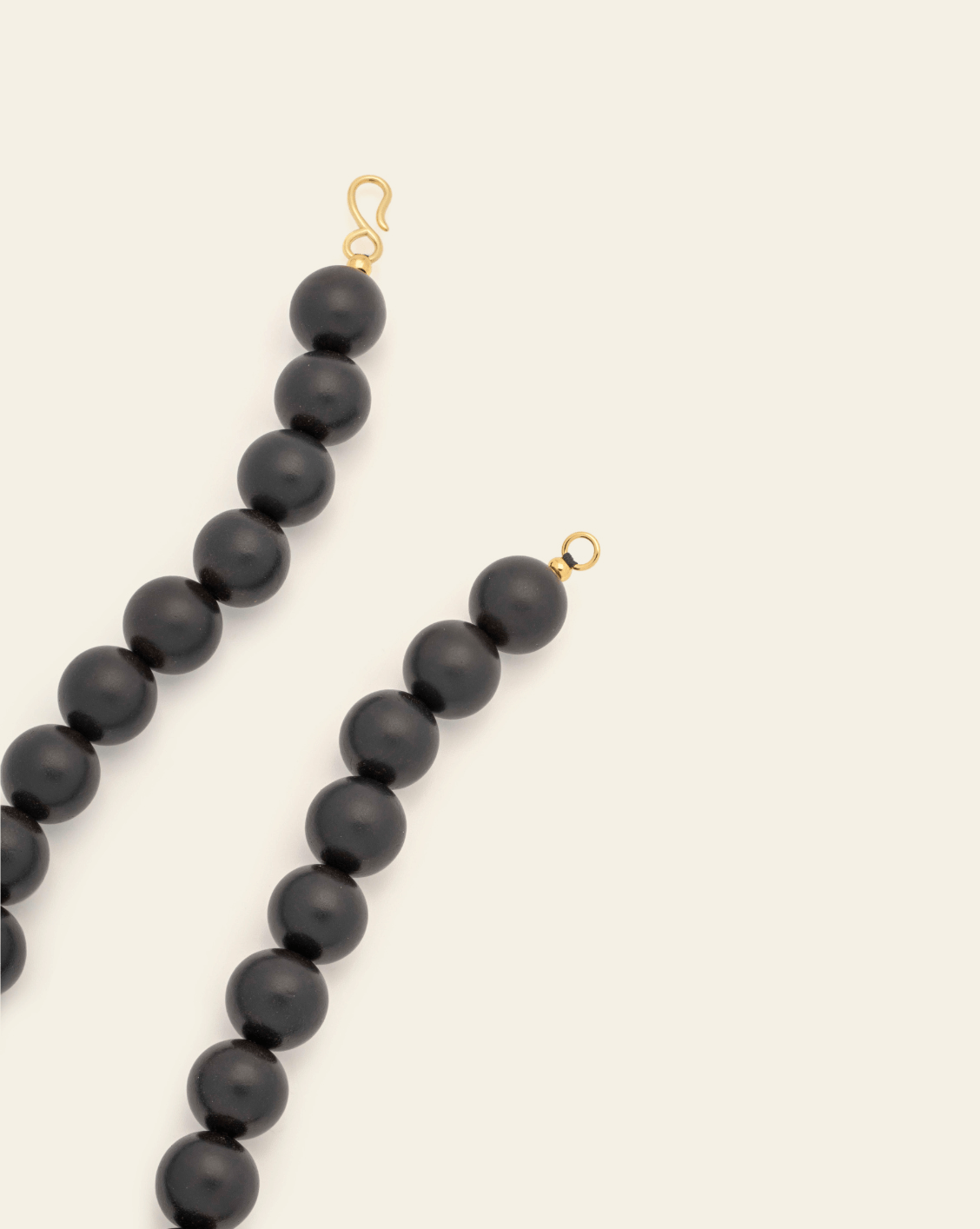 15mm Dark Boulé Necklace - Gold Vermeil
