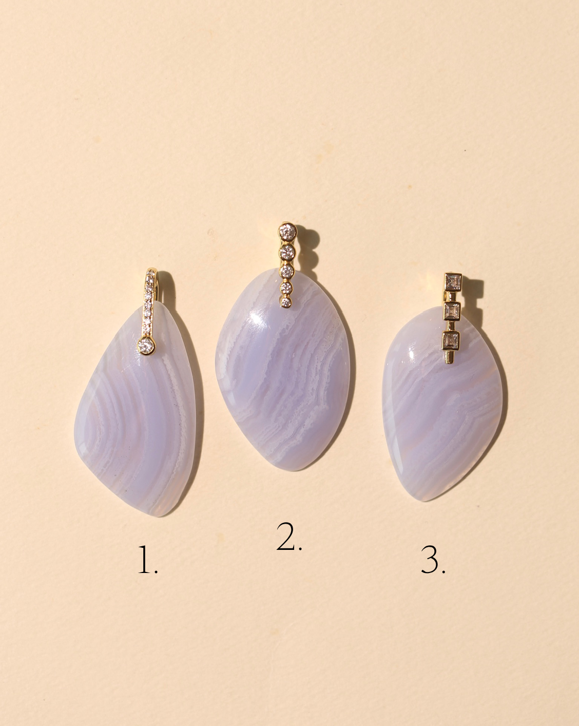 Stone Pendant - Blue Lace Agate/Group 5