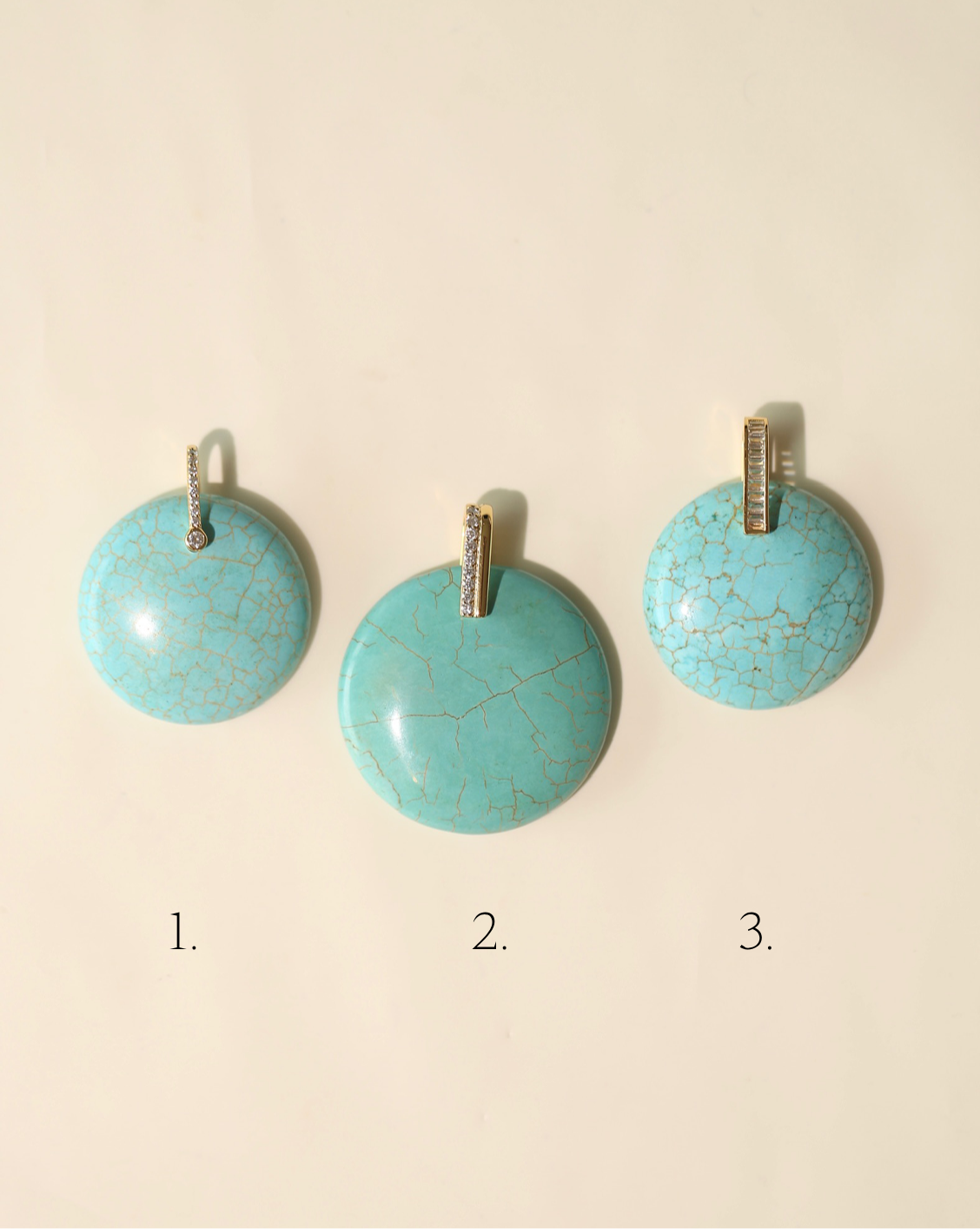 Stone Pendant - Blue Howlite/Group 1