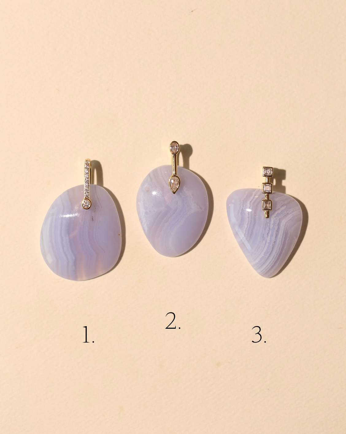 Stone Pendant - Blue Lace Agate/Group 7