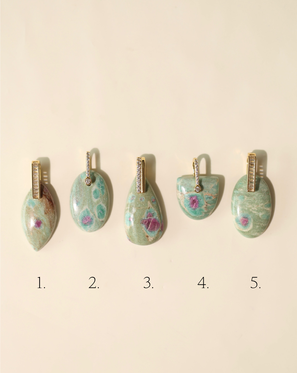 Stone Pendant - Ruby in Fuchsite/Group 1