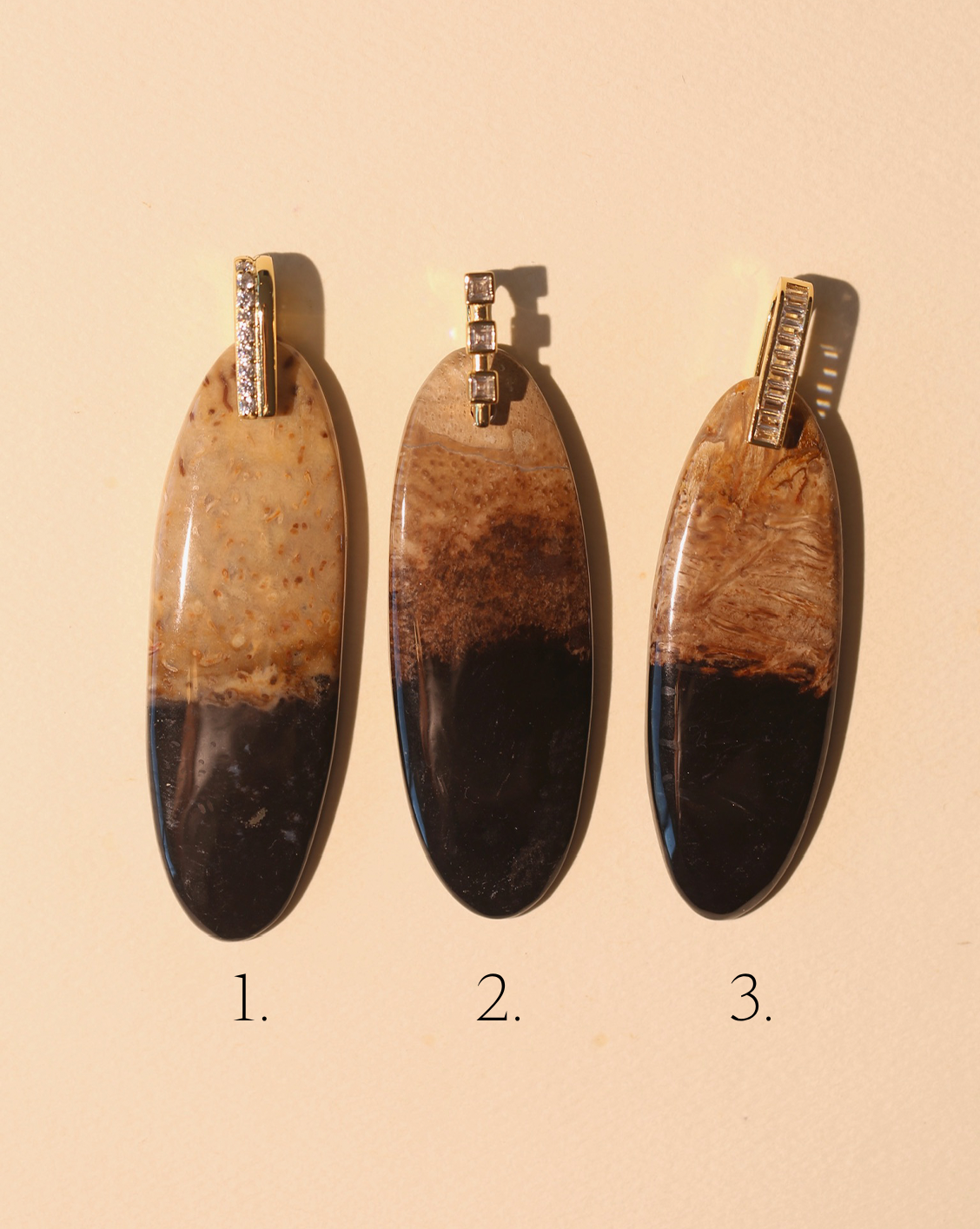 Stone Pendant - Petrified Wood/Group 1