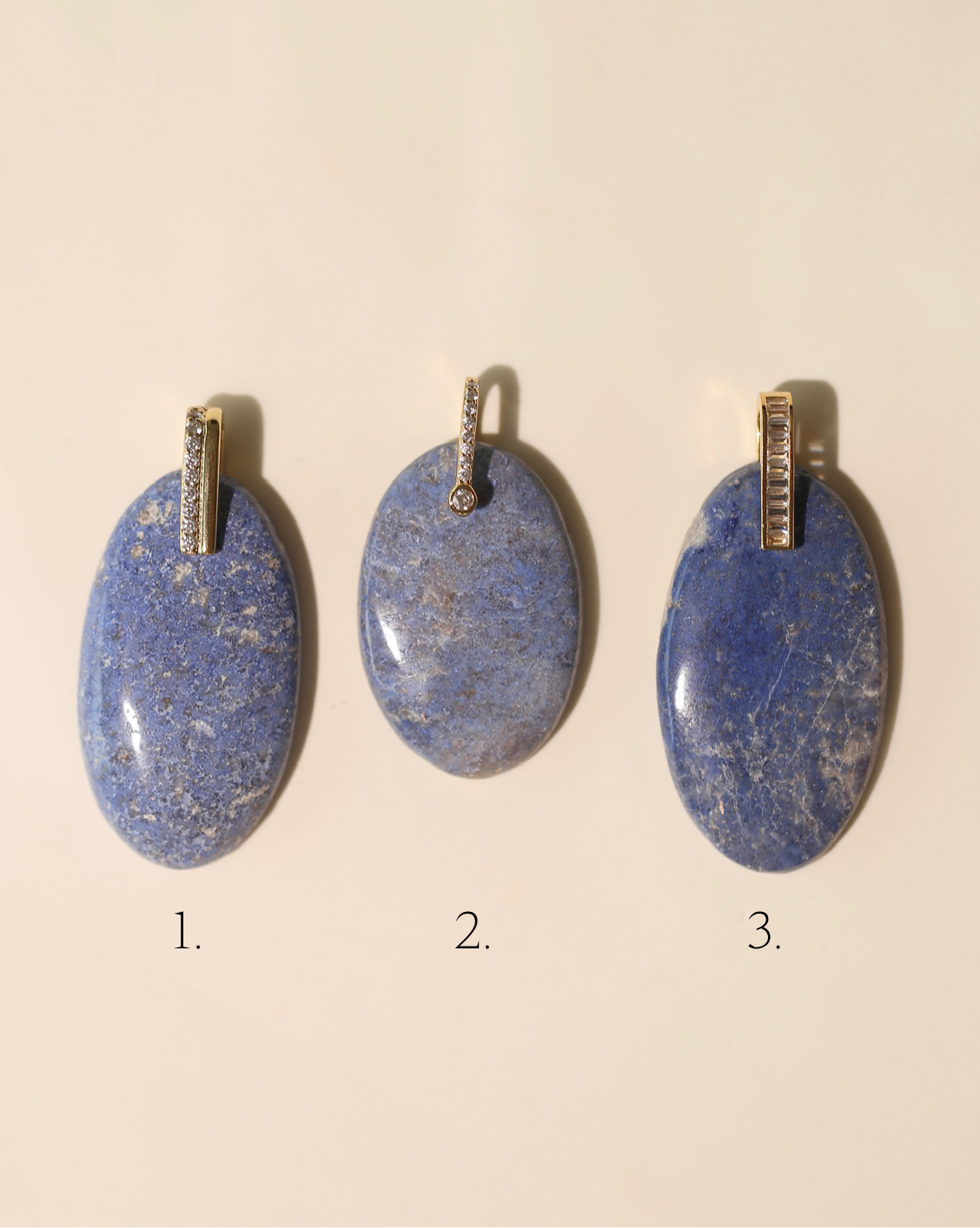 Stone Pendant - Dumortierite Quartz/Group 2