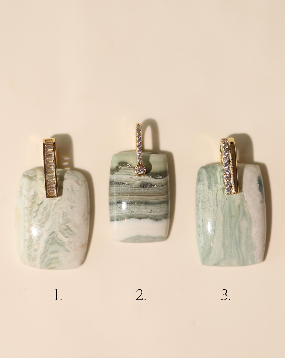 Stone Pendant - Green Opal/Group 2