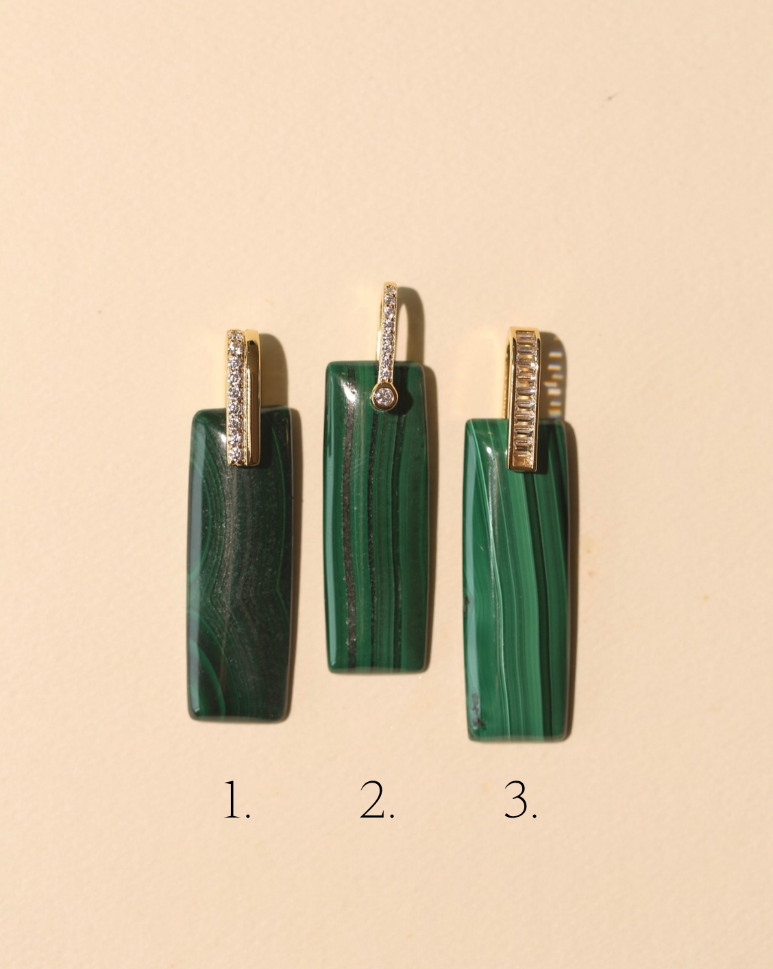 Stone Pendant - Malachite/Group 13