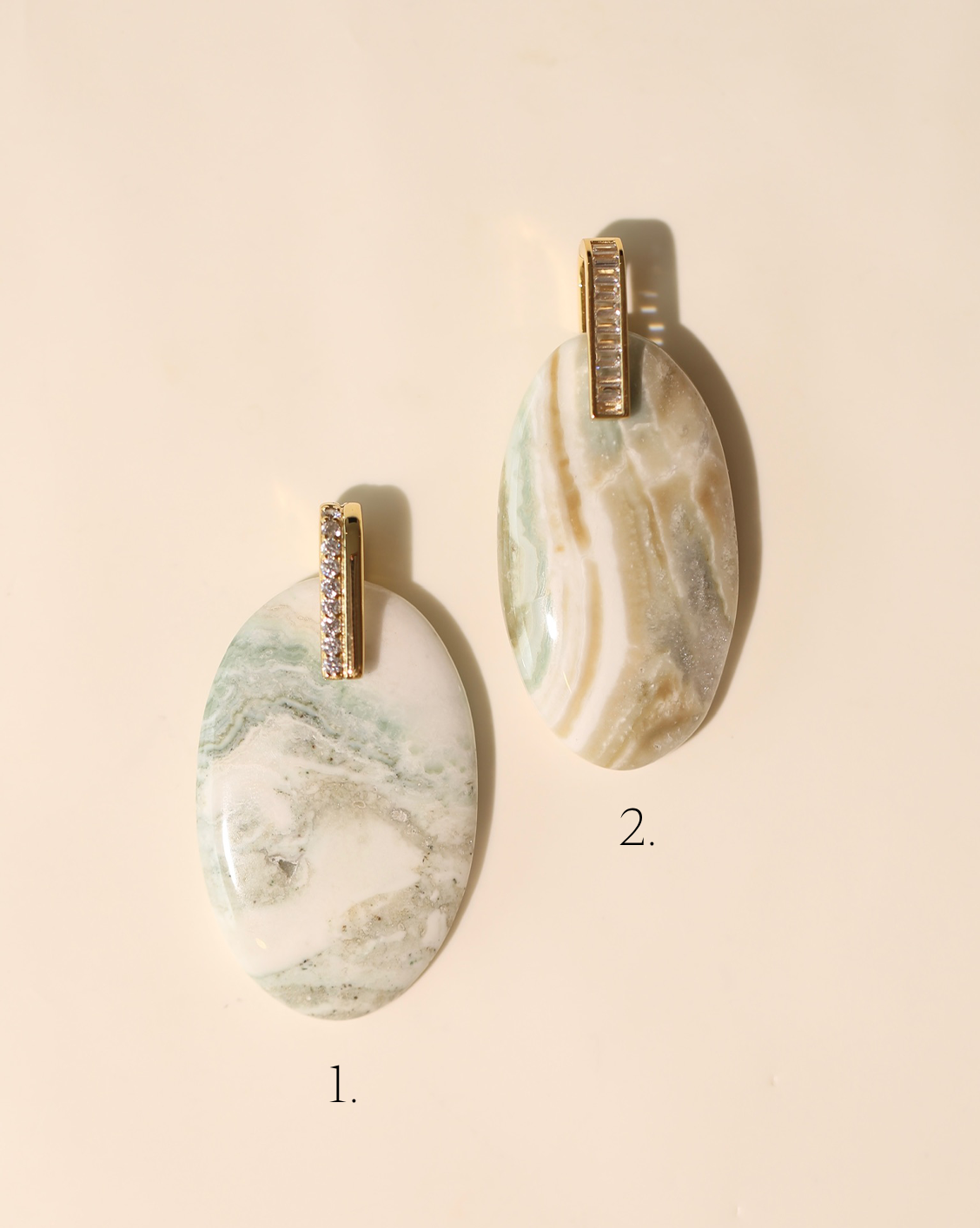 Stone Pendant - Green Opal/Group 1