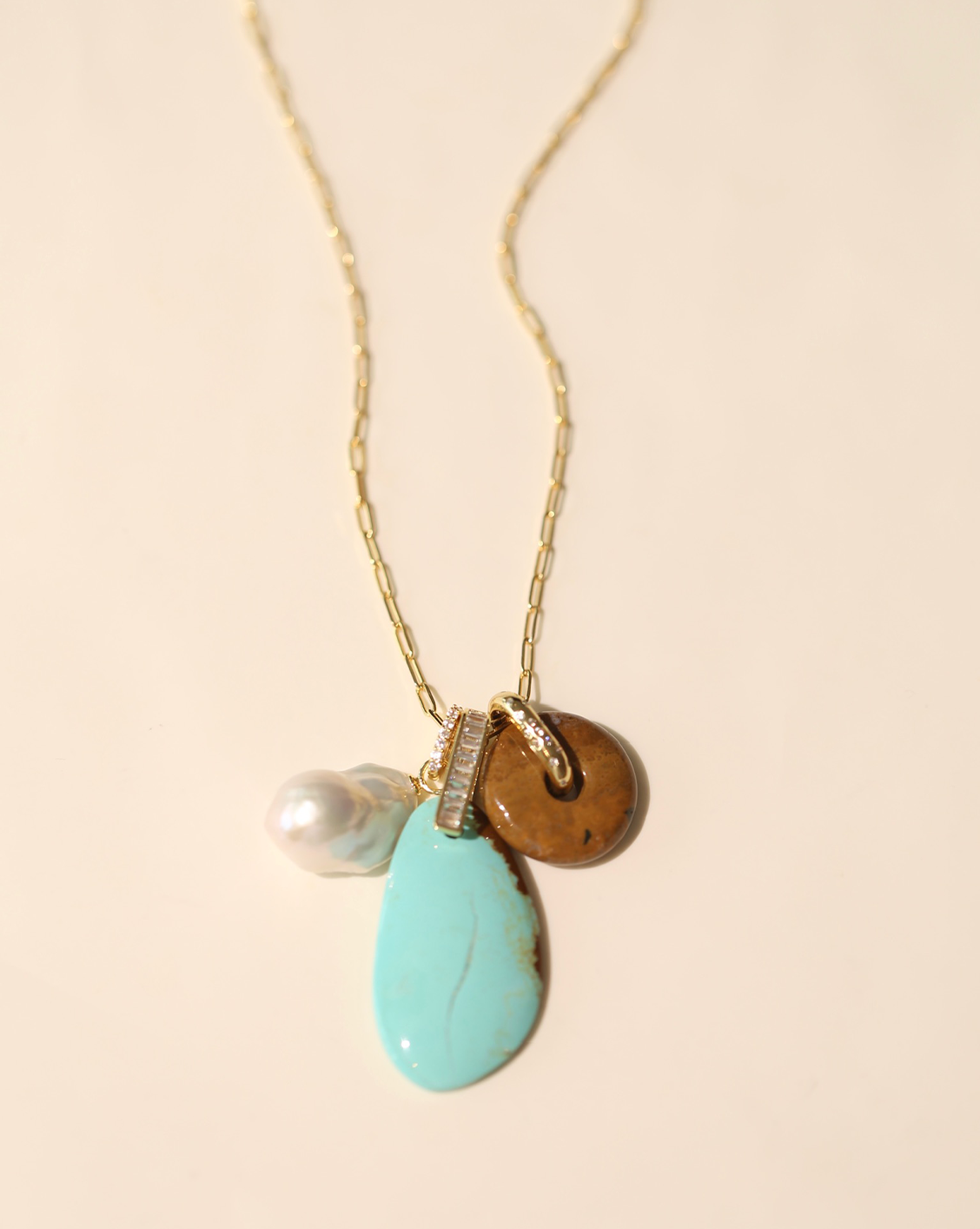 OOAK Necklace - Free Form Turquoise #1