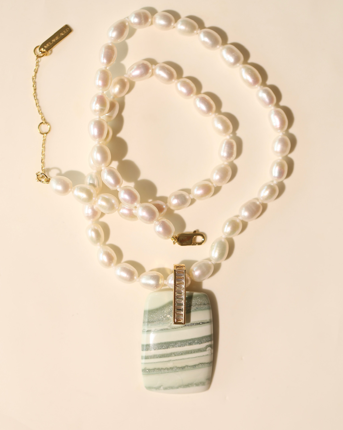 OOAK Necklace - Green Opal #3