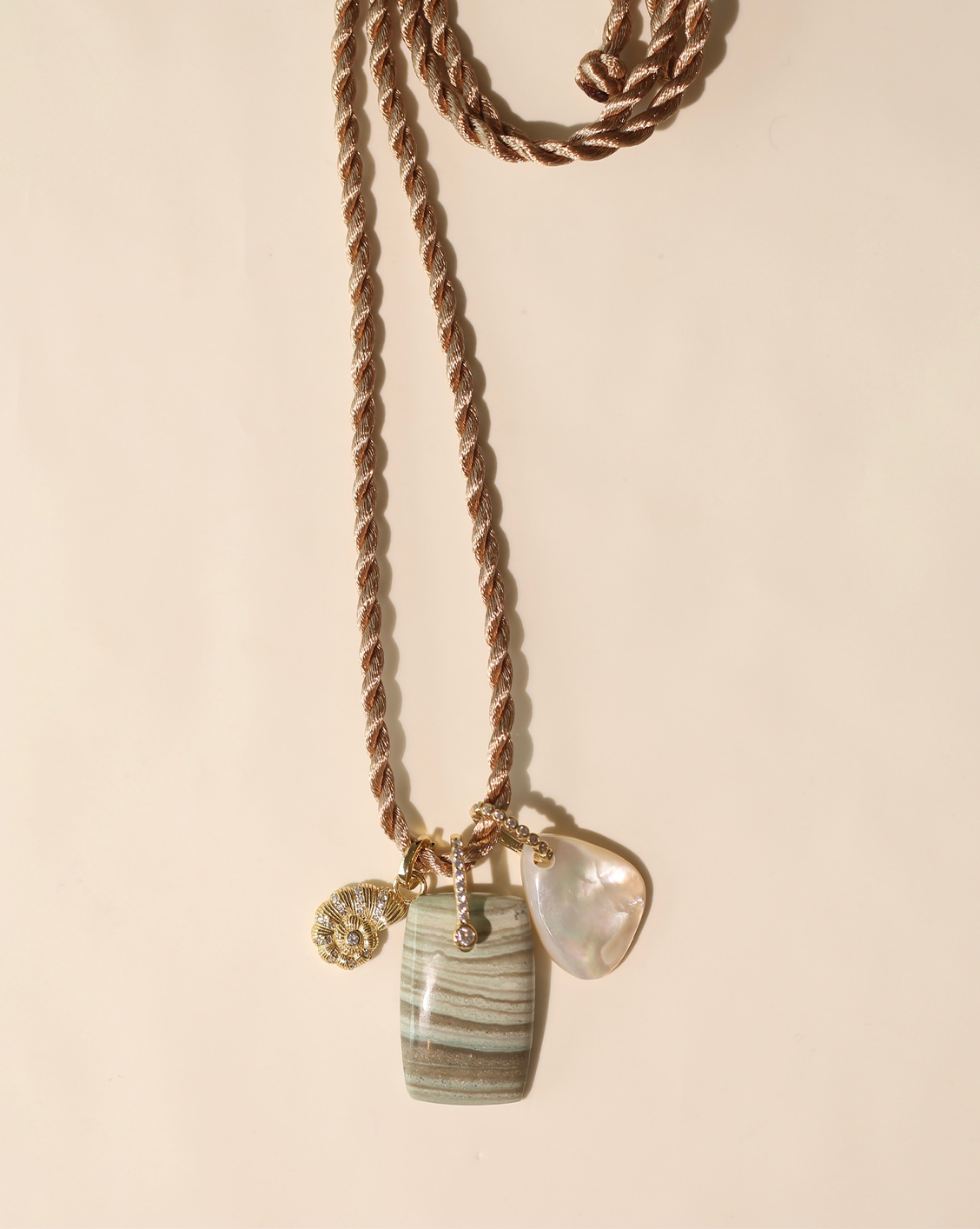 OOAK Necklace - Green Opal #4