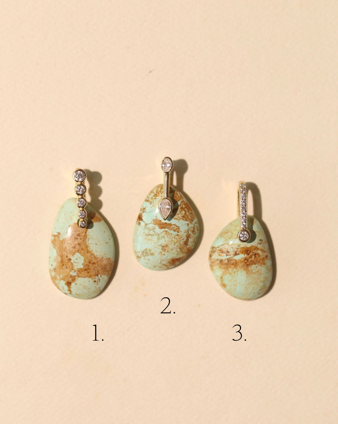 Stone Pendant - Free Form Turquoise/Group 22