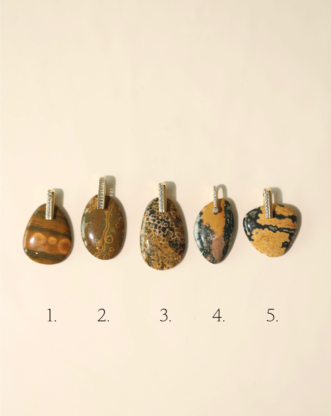 Stone Pendant - Ocean Jasper/Group 9