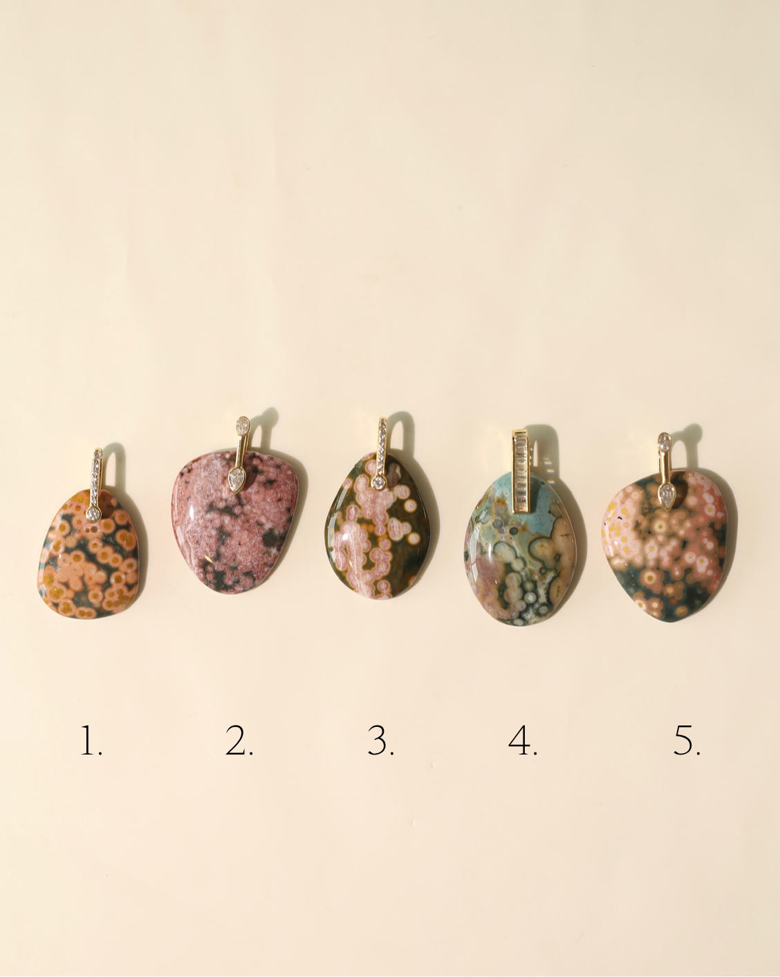 Stone Pendant - Ocean Jasper/Group 10