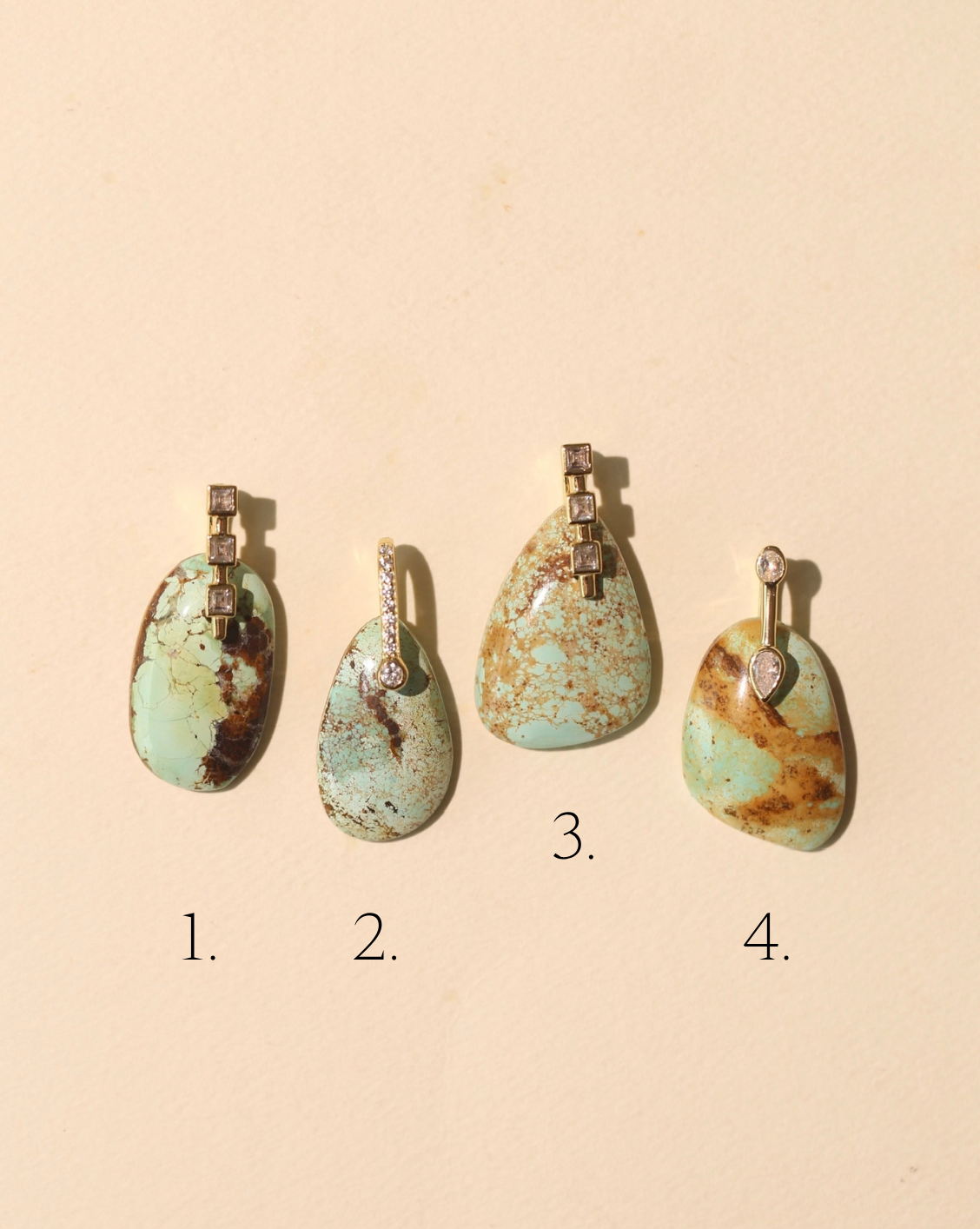 Stone Pendant - Free Form Turquoise/Group 23