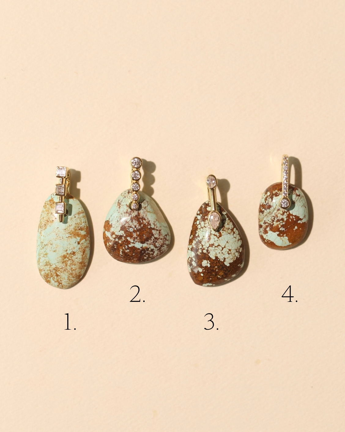 Stone Pendant - Free Form Turquoise/Group 24