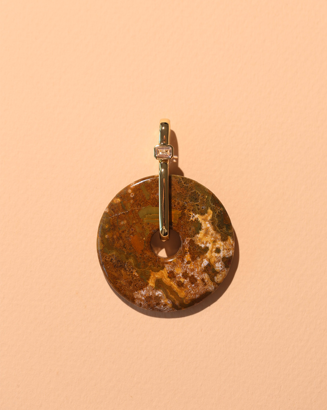 OOAK 40mm XL Donut - Ocean Jasper #33