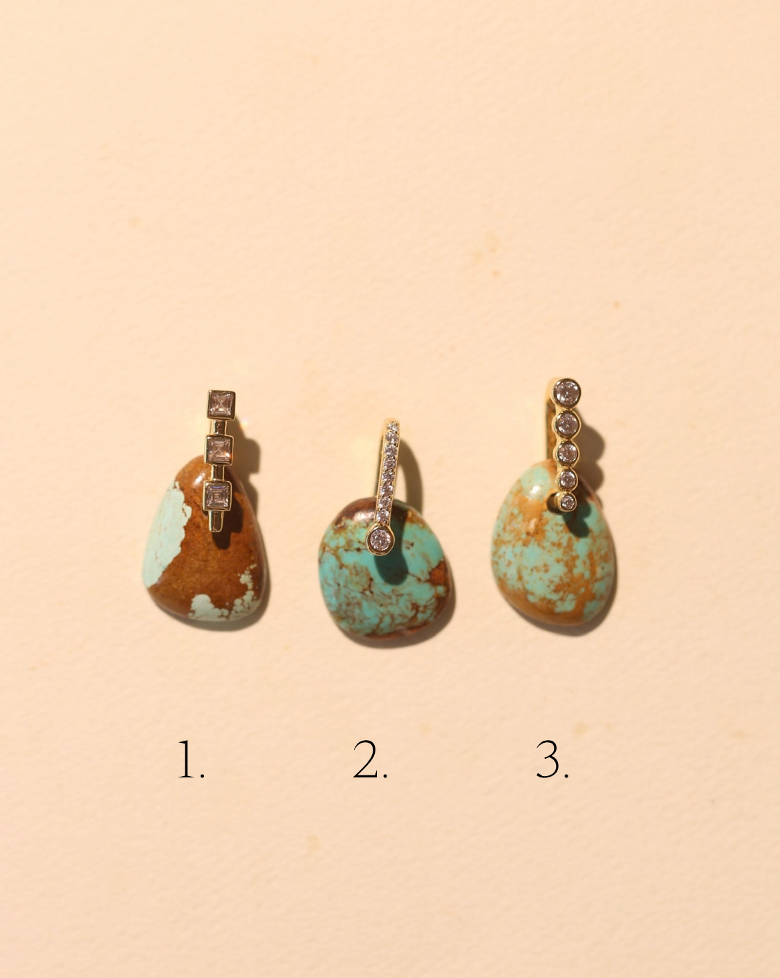 Stone Pendant - Free Form Turquoise/Group 28
