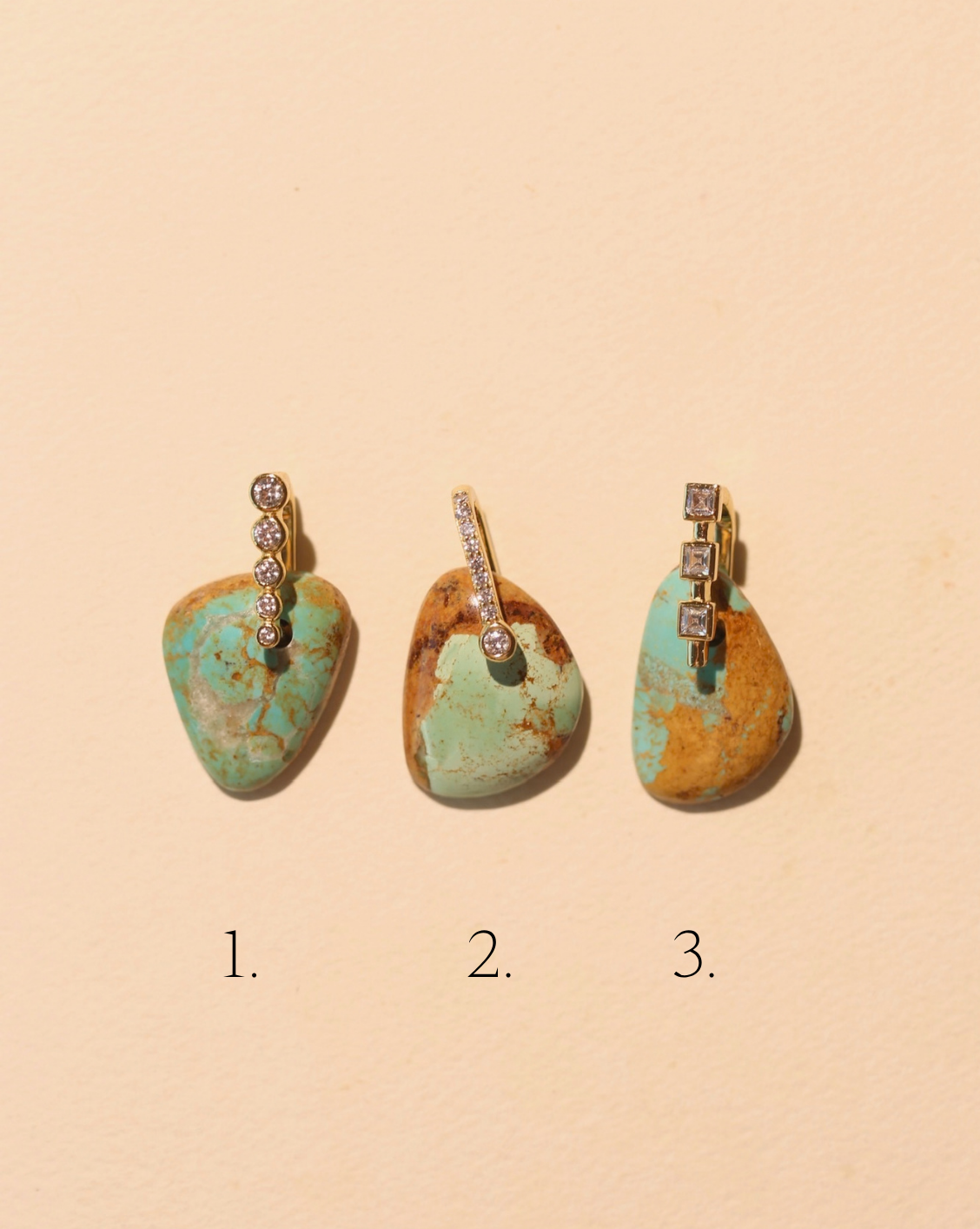 Stone Pendant - Free Form Turquoise/Group 29