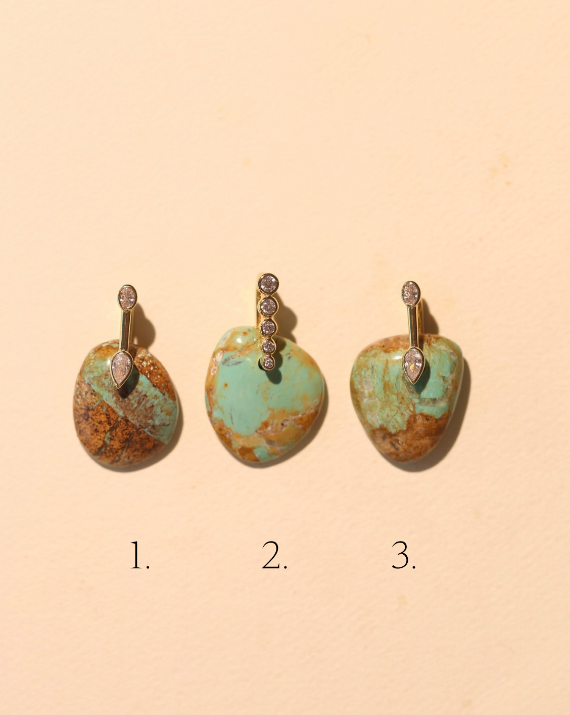 Stone Pendant - Free Form Turquoise/Group 31