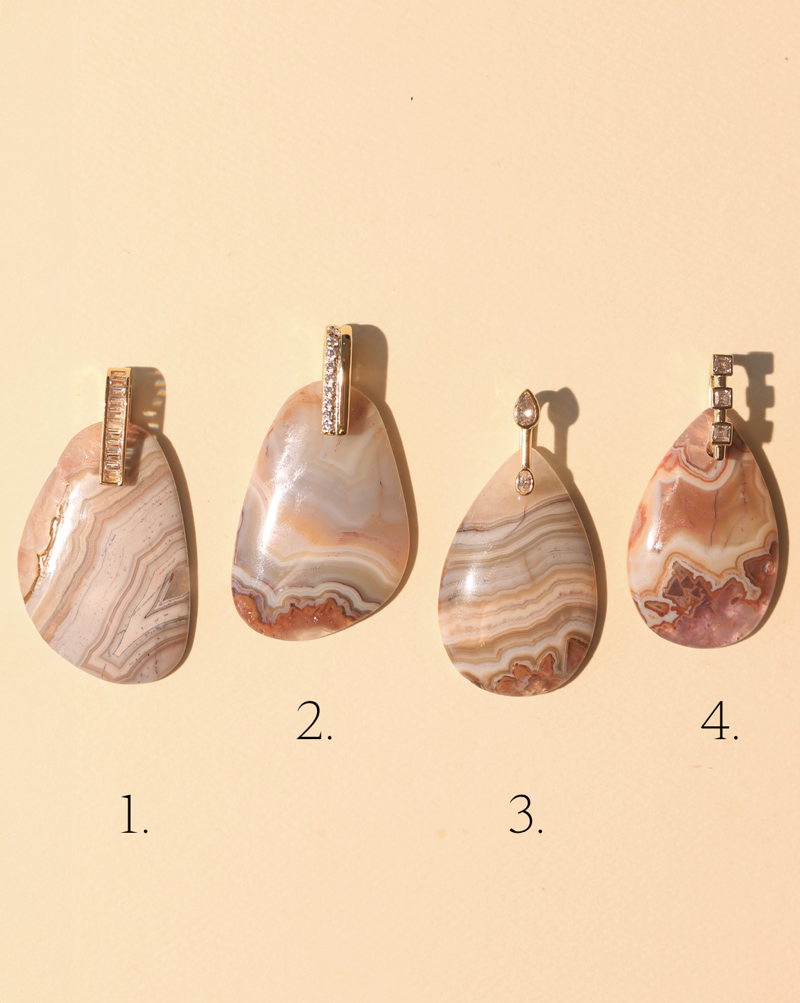 Stone Pendant - Amethyst Agate/Group 4