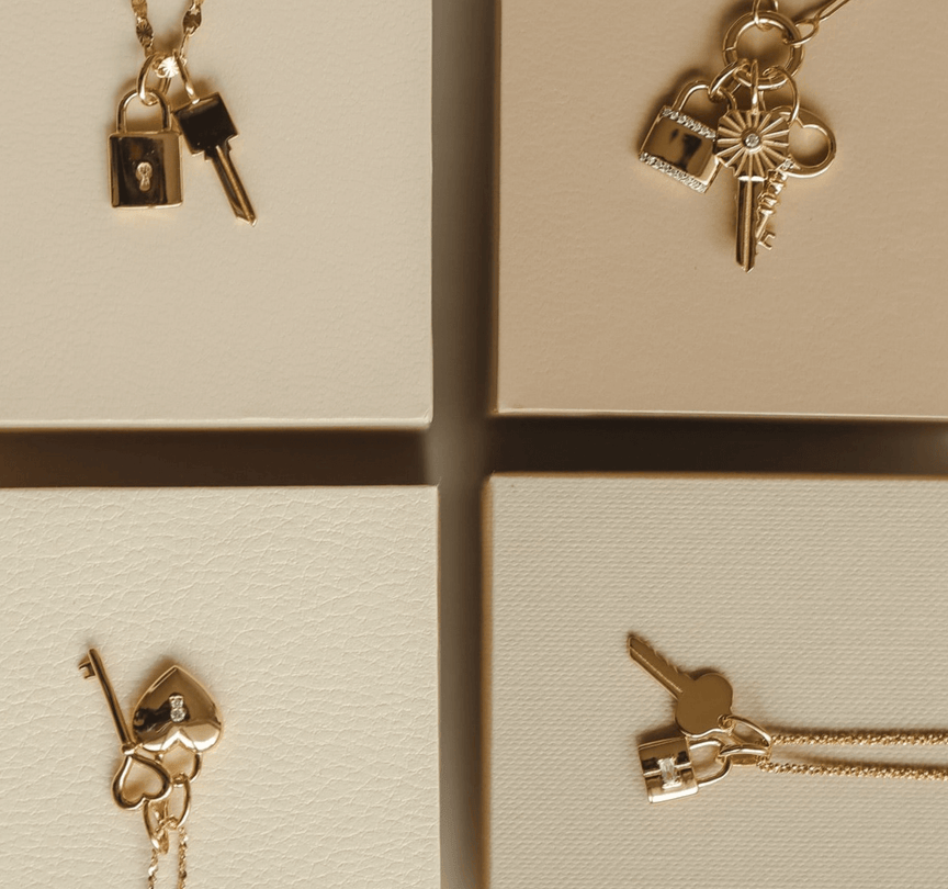 Vintage Key Pendant - Gold Vermeil