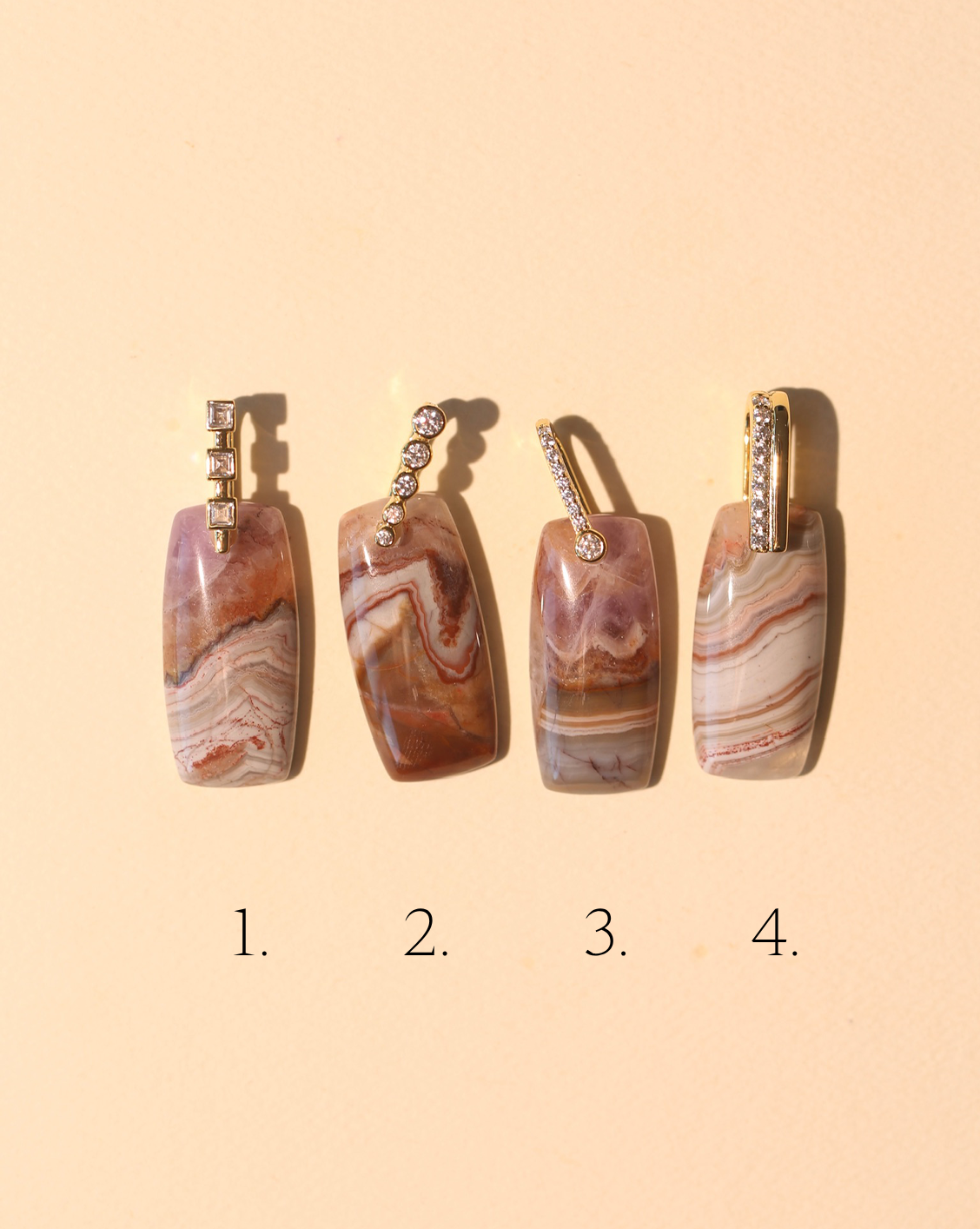 Stone Pendant - Amethyst Agate/Group 6