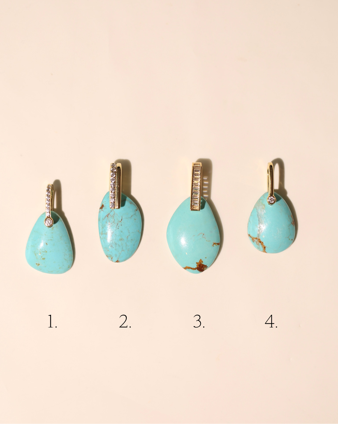 Stone Pendant - Free Form Turquoise/Group 4